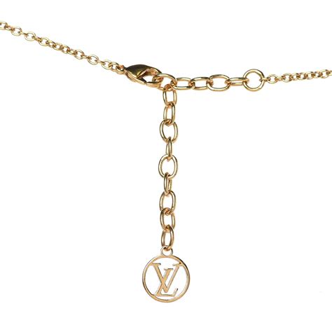 louis vuitton v necklace gold|Louis Vuitton pearl necklace.